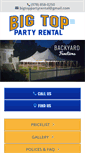 Mobile Screenshot of bigtoppartyrentals.com